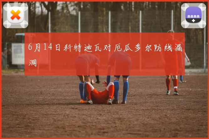 6月14日科特迪瓦对厄瓜多尔防线漏洞